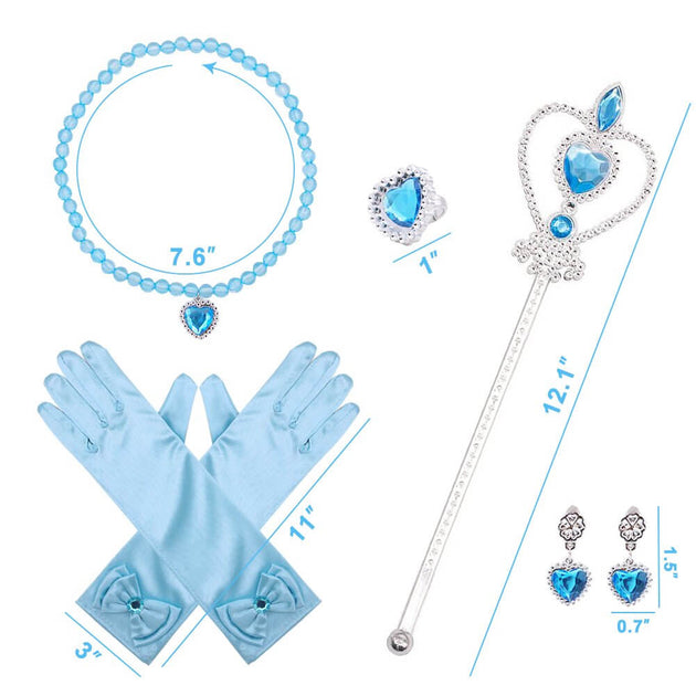 3 Otters Frozen Elsa Princess Dress Up Accessories for Girls