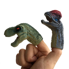 5PCS Realistic Dinosaur Finger Puppets Set Kids Role Playing Toy Tell Story Prop for Child Kids - 3 Otters