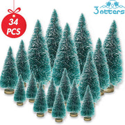 Mini Sisal Snow Frost Trees - 3 Otters