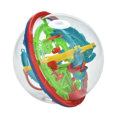 Maze Ball, 3D Magic Puzzle Game Flying Saucer Development with 100 Challenging Barriers Education Toy Children Toys - 3 Otters