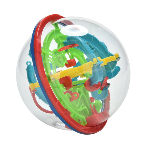 Maze Ball, 3D Magic Puzzle Game Flying Saucer Development with 100 Challenging Barriers Education Toy Children Toys - 3 Otters