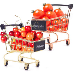 Mini Brands Shopping Cart, 2PCS Shopping Day Grocery Cart Mini Supermarket Handcart Toy Shopping Carts - 3 Otters