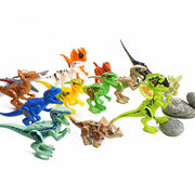 Dinosaur Building Blocks Toys for Kids, 14Pcs Inspired Dinosaur Puzzle Blocks - 3 Otters