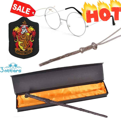 Harry Potter Wand Cosplay Accessories 4Pcs Set - 3 Otters