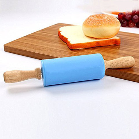 Kids Size Wooden Handle Rolling Pin - 3 Otters