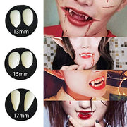 Cosplay Vampire Fangs, 4 Pairs Fake Teeth Horror False Teeth Halloween Party Cosplay Vampire Tooth