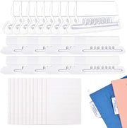 File Folder Tabs, 150 Sets Hanging File Folder Tabs with 300 Sets Inserts Labels for Hanging Folders, for Quick Identification