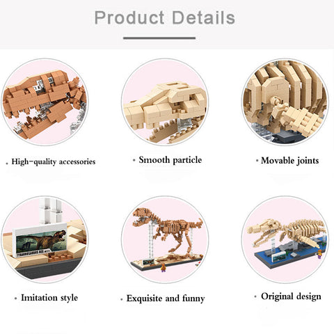 New Arrival Dinosaur Fossils Building Blocks