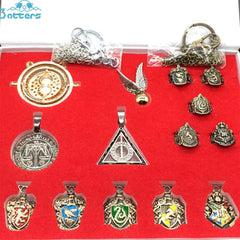 Harry potter Wizard Sorcerer's Wand Kids Toys Magic Wands Stick with Keychain Necklace in Box - 3 Otters