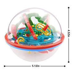 Maze Ball, 3D Magic Puzzle Game Flying Saucer Development with 100 Challenging Barriers Education Toy Children Toys - 3 Otters