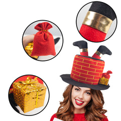 Plush Santa Chimney Hat - 3 Otters
