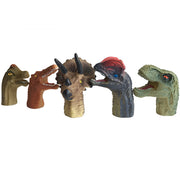 5PCS Realistic Dinosaur Finger Puppets Set Kids Role Playing Toy Tell Story Prop for Child Kids - 3 Otters