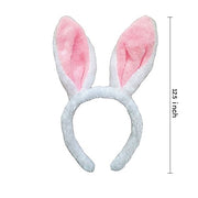 Plush Bunny Ears Hairbands, Cute Bunny Headband Halloween Bunny Ears Hairbands for Party Decoration Party Favor, 6 PCS - 3 Otters