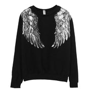 Silver Sequins Angel Wings - 3 Otters