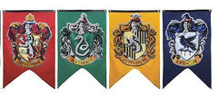Harry Potter Hogwarts House Flags - 3 Otters