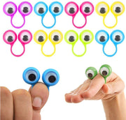 3 otters Eyeball Ring, 25 PCS Eye Finger Puppets Eye Monster Finger Kid Easter Toys - 3 Otters