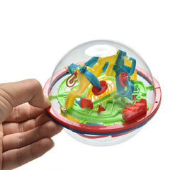 Maze Ball, 3D Magic Puzzle Game Flying Saucer Development with 100 Challenging Barriers Education Toy Children Toys - 3 Otters