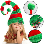 Long Striped Felt Elf Hat - 3 Otters