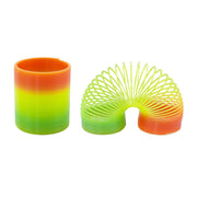 Rainbow Magic Spring, 12 PCS Colorful Rainbow Neon Plastic Spring Toy - 3 Otters