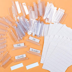 File Folder Tabs, 150 Sets Hanging File Folder Tabs with 300 Sets Inserts Labels for Hanging Folders, for Quick Identification