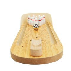 Mini Bowling, Wooden Desktop Tabletop Bowling Indoor Bowling Toy Classic Desk Ball Board Toy