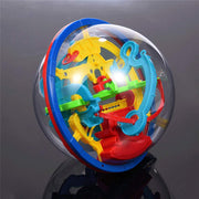 Maze Ball, 3D Magic Puzzle Game Flying Saucer Development with 100 Challenging Barriers Education Toy Children Toys - 3 Otters
