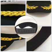 Sailor Captain Hat, Navy Marine Admiral Caps Yacht Costume with Random Accessory - 3 Otters