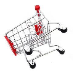 Mini Supermarket Handcart, Shopping Cart Shopping Utility Cart Mode Desk Storage Toy Holder Desk Accessory, Color Random - 3 Otters