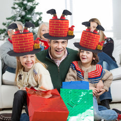 Plush Santa Chimney Hat - 3 Otters
