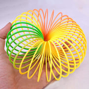 Rainbow Magic Spring, 12 PCS Colorful Rainbow Neon Plastic Spring Toy - 3 Otters