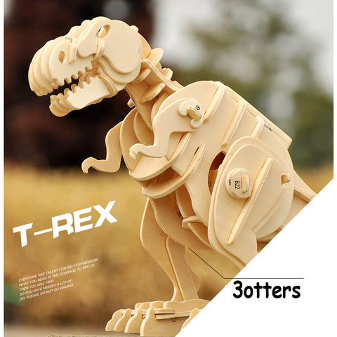 3otters 3D wooden  assembly dinosaur