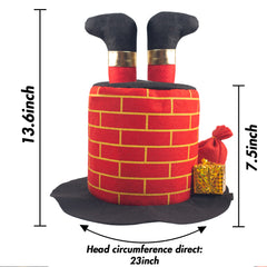 Plush Santa Chimney Hat - 3 Otters