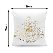 Hot-stamped Snowflakes Christmas Decorative Sofa Pillowcase - 3 Otters