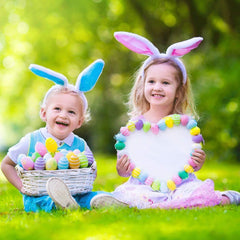 Plush Bunny Ears Hairbands, Cute Bunny Headband Halloween Bunny Ears Hairbands for Party Decoration Party Favor, 6 PCS - 3 Otters