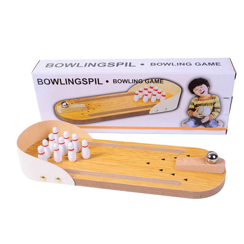 Mini Bowling, Wooden Desktop Tabletop Bowling Indoor Bowling Toy Classic Desk Ball Board Toy