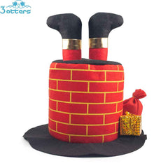 Plush Santa Chimney Hat - 3 Otters