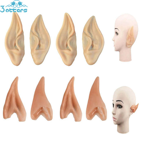 Elf Pointed Ears for Cosplay, Elven Ears Cosplay Accessories Party Favor - 3 Otters