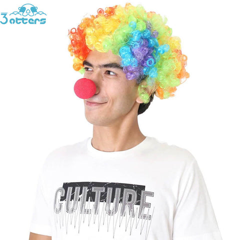 Rainbow Wig Clown Costume Circus Costume - 3 Otters