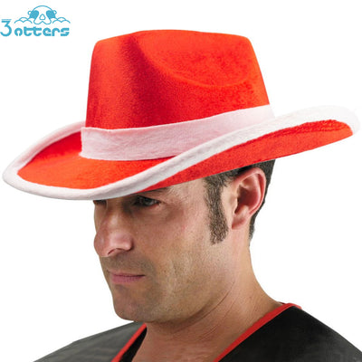 Cowgirl Hat Western Hat Woody Hat Christmas Hat Santa Hat - 3 Otters