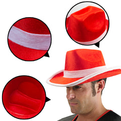 Cowgirl Hat Western Hat Woody Hat Christmas Hat Santa Hat - 3 Otters