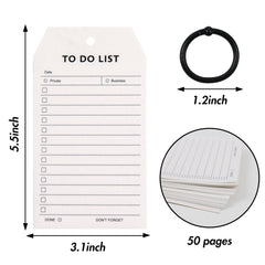 Planner Notepad，Creative Stationery Linked Schedule, Daily Plan and Habit Tracker, Improve Planning and Action, 50 pages a book, 3.15*5.51 inch - 3 Otters
