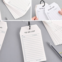 Planner Notepad，Creative Stationery Linked Schedule, Daily Plan and Habit Tracker, Improve Planning and Action, 50 pages a book, 3.15*5.51 inch - 3 Otters