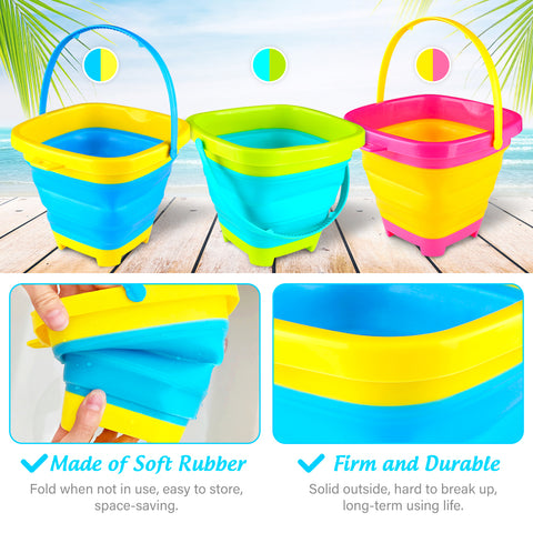 Bucket For Cleaning Plastic Bucket Pails And Buckets Cleaning Buckets For  Household Use Plastic Pails And Buckets,Collapsible Bucket Portable Handle  Easy Hanging Green Silicone 