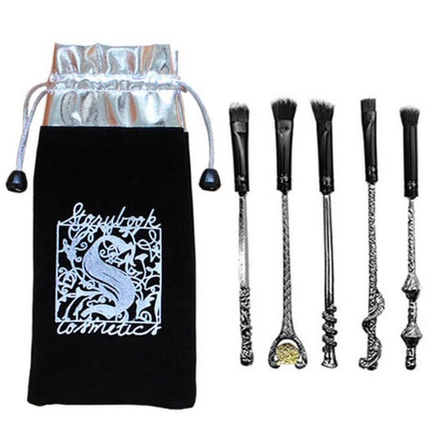 Iron Harry Potter Wizard Wand Makeup Brushes 5 Set - 3 Otters