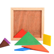 Wooden Tangram Puzzle Book Set Toy for Kids - 3 Otters