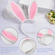 White Bunny Ears, Cute Bunny Headband Easter Day Party Decoration (3PCS) - 3 Otters